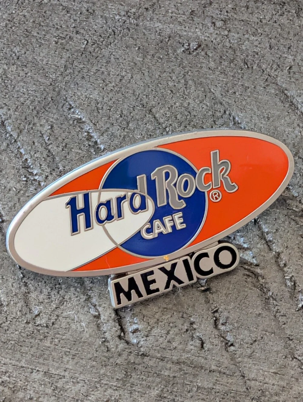 Hard Rock Cafe Orange, Blue & White Mexico Collectible Pin